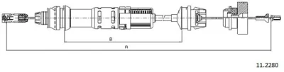 11.2280 CABOR Трос, управление сцеплением