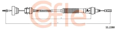 11.2280 COFLE Трос, управление сцеплением