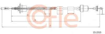 15.1515 COFLE Трос, управление сцеплением