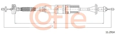 92.11.2914 COFLE Трос, управление сцеплением