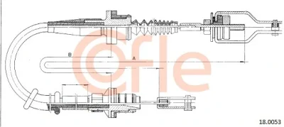 92.18.0053 COFLE Трос, управление сцеплением