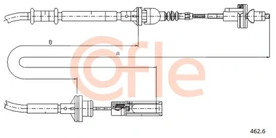 Трос, управление сцеплением COFLE 92.462.6