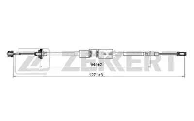 BZ-1227 ZEKKERT Трос, управление сцеплением
