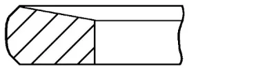 Поршневое кольцо GOETZE CR1-107000