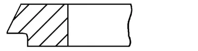 Поршневое кольцо GOETZE CR2-102400