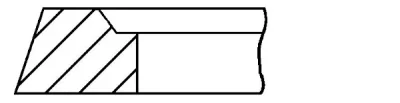 Поршневое кольцо GOETZE CR2-440300