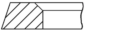 Поршневое кольцо GOETZE CR2-743100