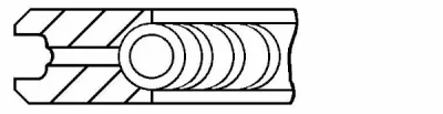 Поршневое кольцо GOETZE CR3-114700