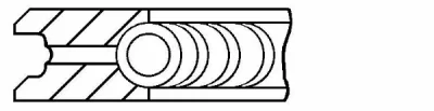 Поршневое кольцо GOETZE CR3-138800