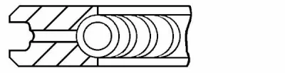 Поршневое кольцо GOETZE CR3-433600