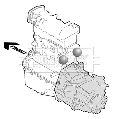 BEM3147 BORG & BECK Подвеска, двигатель