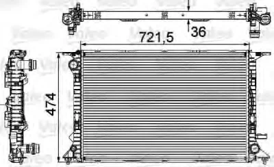 735474 VALEO Радиатор охлаждения двигателя