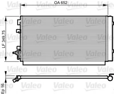 Конденсатор, кондиционер VALEO 814187