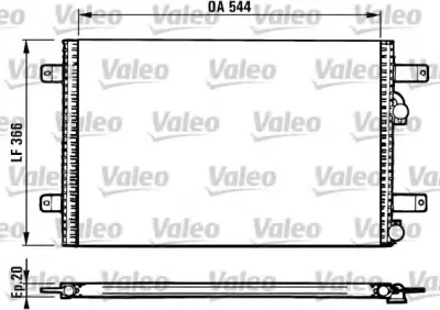 816948 VALEO Радиатор кондиционера