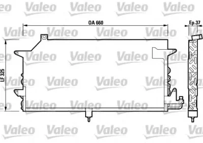 817021 VALEO Радиатор кондиционера