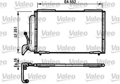 Радиатор кондиционера VALEO 817060