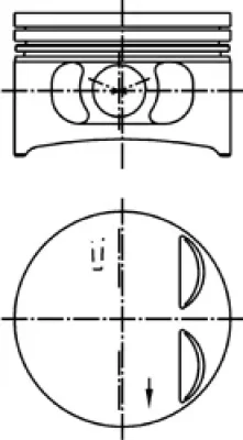 Поршень KOLBENSCHMIDT 91504720