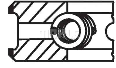 Комплект поршневых колец KNECHT/MAHLE 001 01 G0