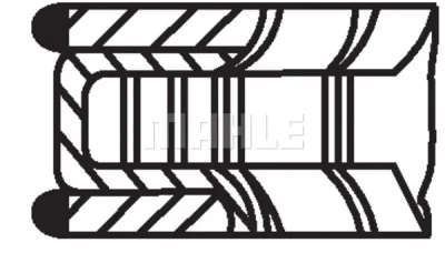 001 RS 00175 0V0 KNECHT/MAHLE Комплект поршневых колец