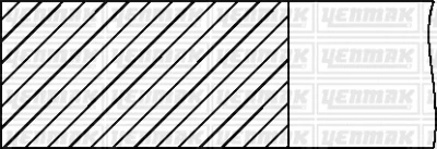 Комплект поршневых колец YENMAK 91-09907-000