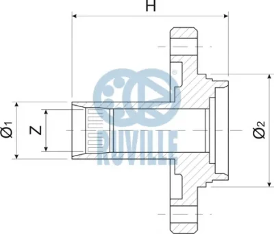 485812 RUVILLE Ступица колеса