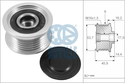 59018 RUVILLE Шкив генератора