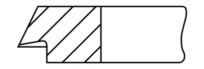 Поршневое кольцо GOETZE 1.0MM 026 FE ST