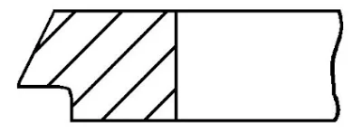 Поршневое кольцо GOETZE 1.5MM 050 P KV1