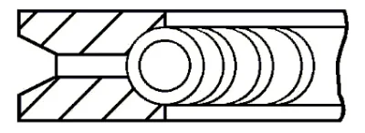 Поршневое кольцо GOETZE 2.8MM 236 P GOE13