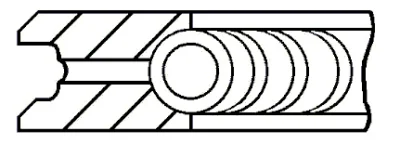 Поршневое кольцо GOETZE 3.0MM 232 P GOE13
