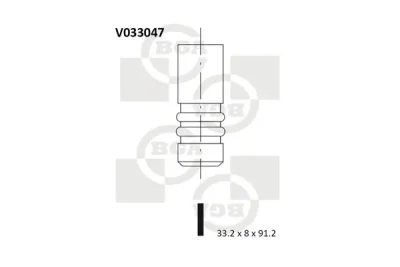 Клапан выпускной BGA V033047