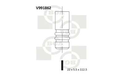 Клапан выпускной BGA V991862