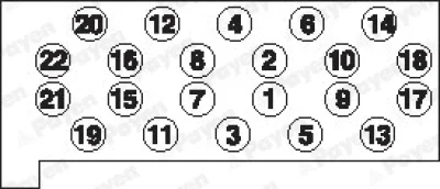 Комплект болтов головки цилидра PAYEN HBS046
