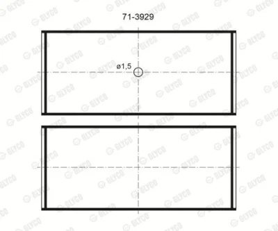 71-3929/4 STD GLYCO Шатунный подшипник