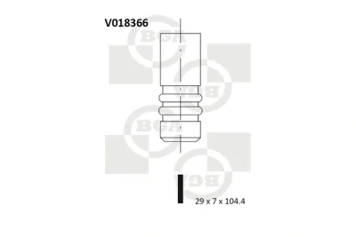 V018366 BGA Выпускной клапан