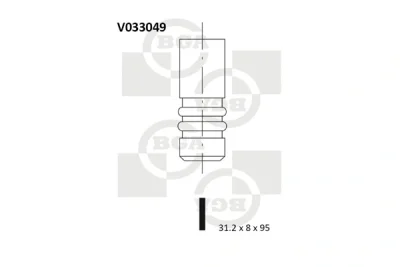 V033049 BGA Выпускной клапан