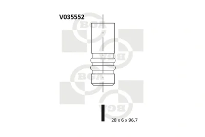 V035552 BGA Выпускной клапан
