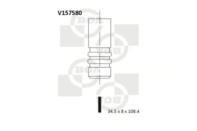 V157580 BGA Выпускной клапан