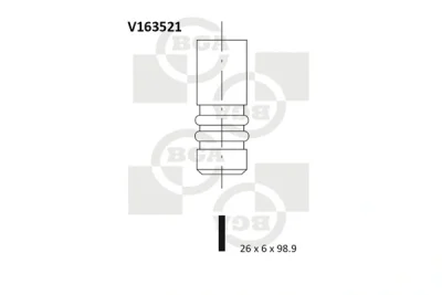 V163521 BGA Выпускной клапан