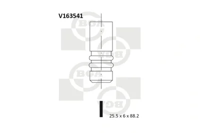 Выпускной клапан BGA V163541