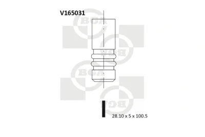 V165031 BGA Выпускной клапан