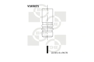 V165071 BGA Выпускной клапан