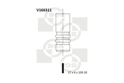 V166311 BGA Выпускной клапан