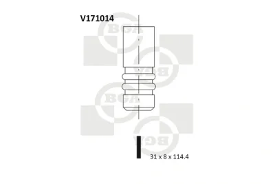 V171014 BGA Выпускной клапан