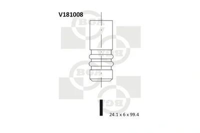 V181008 BGA Выпускной клапан