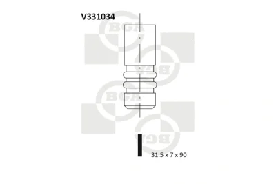V331034 BGA Выпускной клапан
