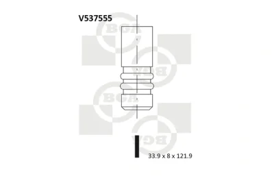V537555 BGA Выпускной клапан