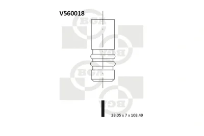 V560018 BGA Выпускной клапан