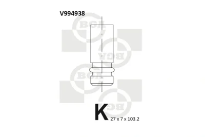 Выпускной клапан BGA V994938