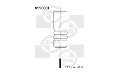 Выпускной клапан BGA V996001